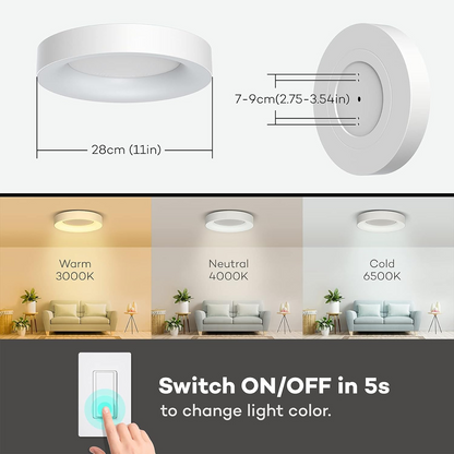 Vivara – Kleurrijke LED plafondlamp voor moderne interieurs