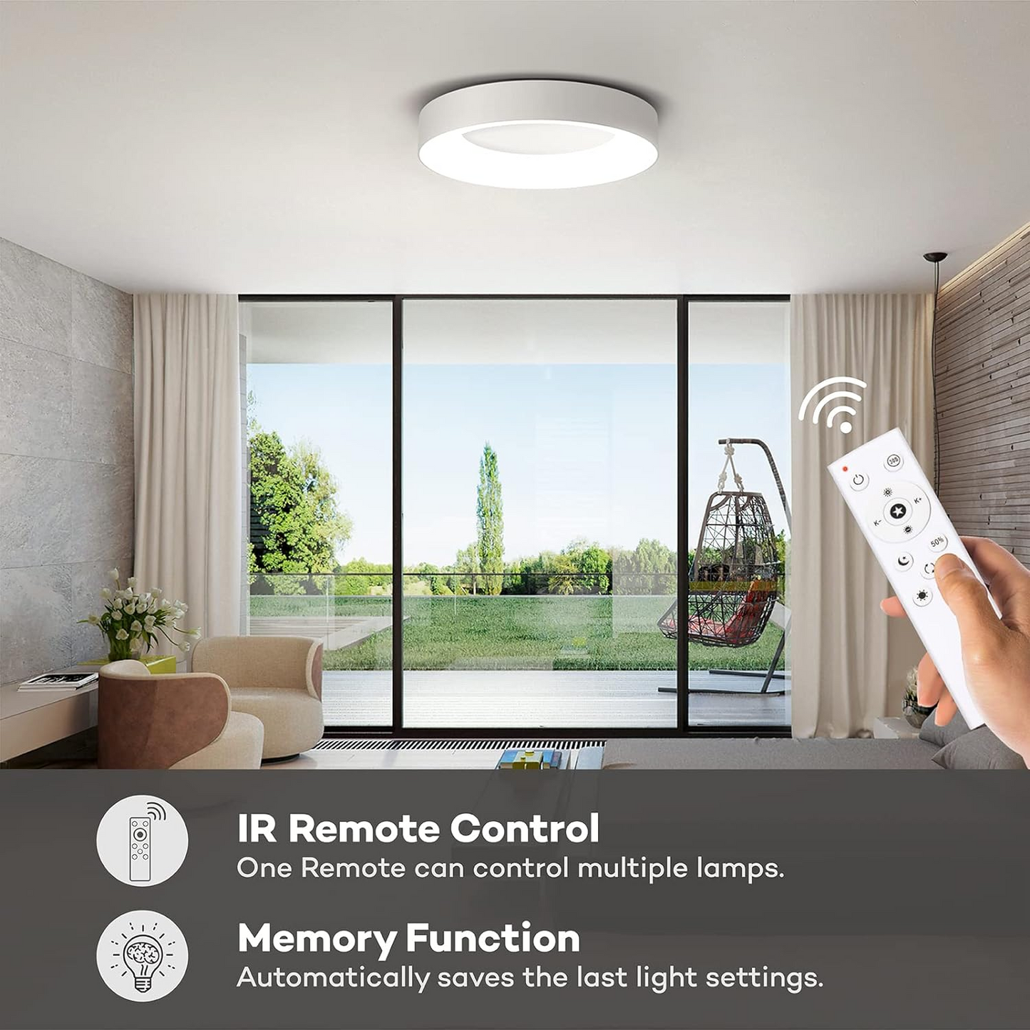 Vivara – Kleurrijke LED plafondlamp voor moderne interieurs