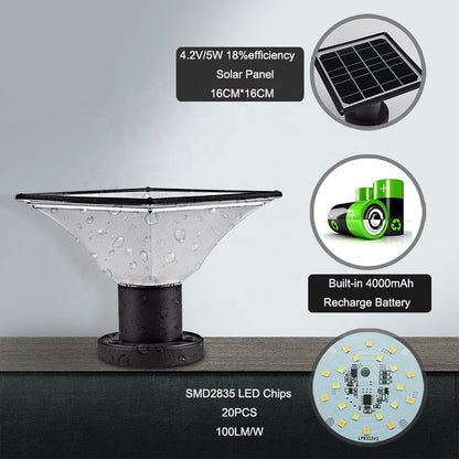 Vivora – Moderna lampada solare da esterno per un giardino accogliente 
