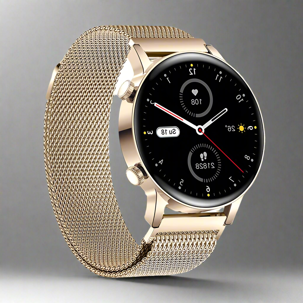 ZARA – Stijlvolle en slimme smartwatch voor dames in zwart met touchscreen en modieus design.