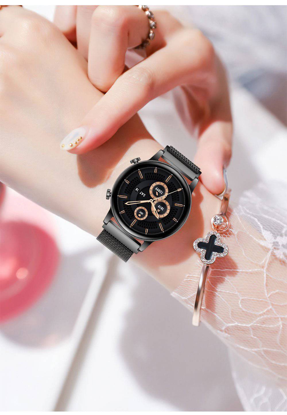 Zaara – Stijlvolle en Slimme Smartwatch voor Dames