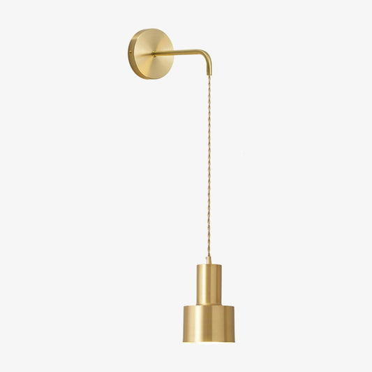 Luxelum - Gouden Wandlamp met Hangende Bol