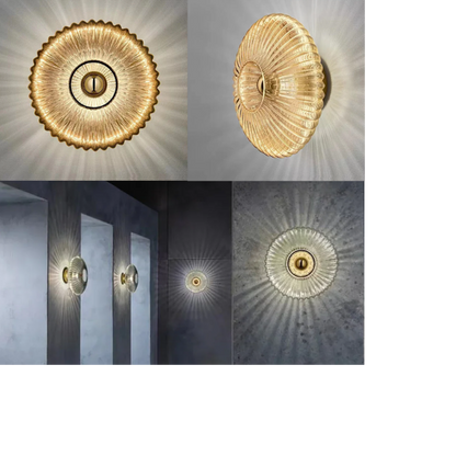 Nimbusflux – Golvende Wandlamp van Glas voor Sfeervolle Verlichting