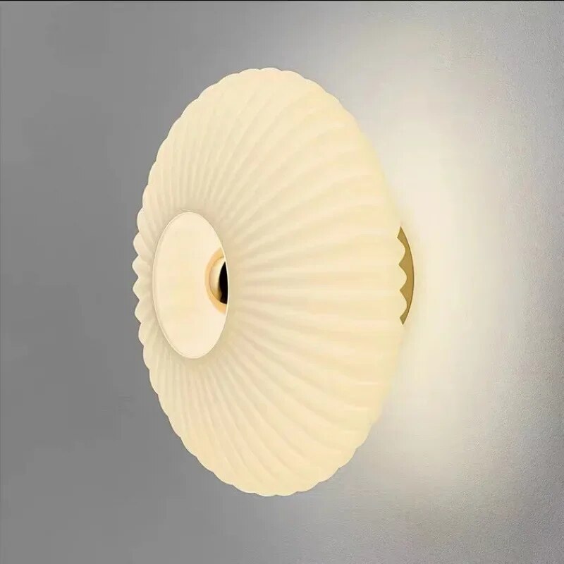Nimbusflux – Golvende Wandlamp van Glas voor Sfeervolle Verlichting