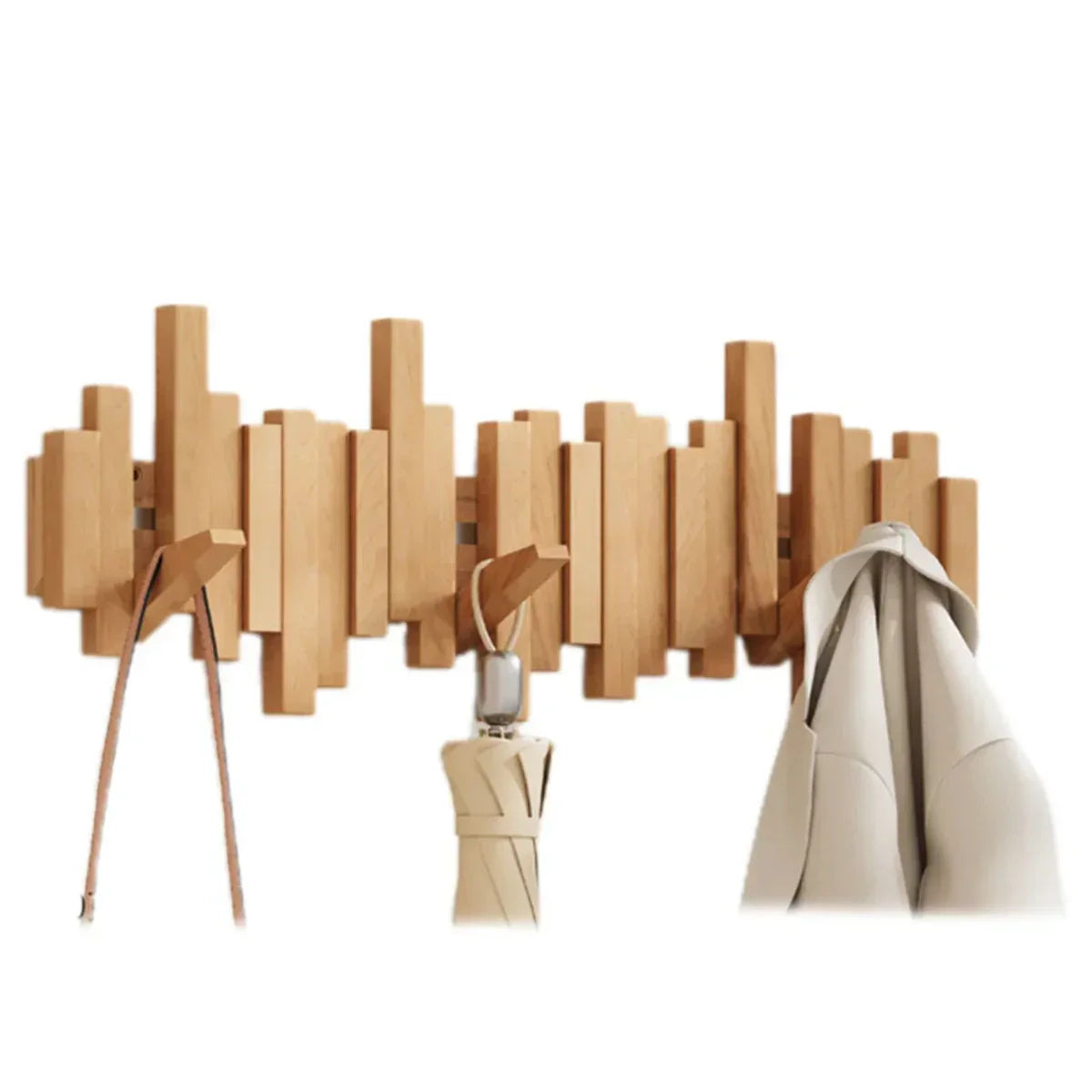 Woodharmonie – Houten Wandkapstok met Elegant Design