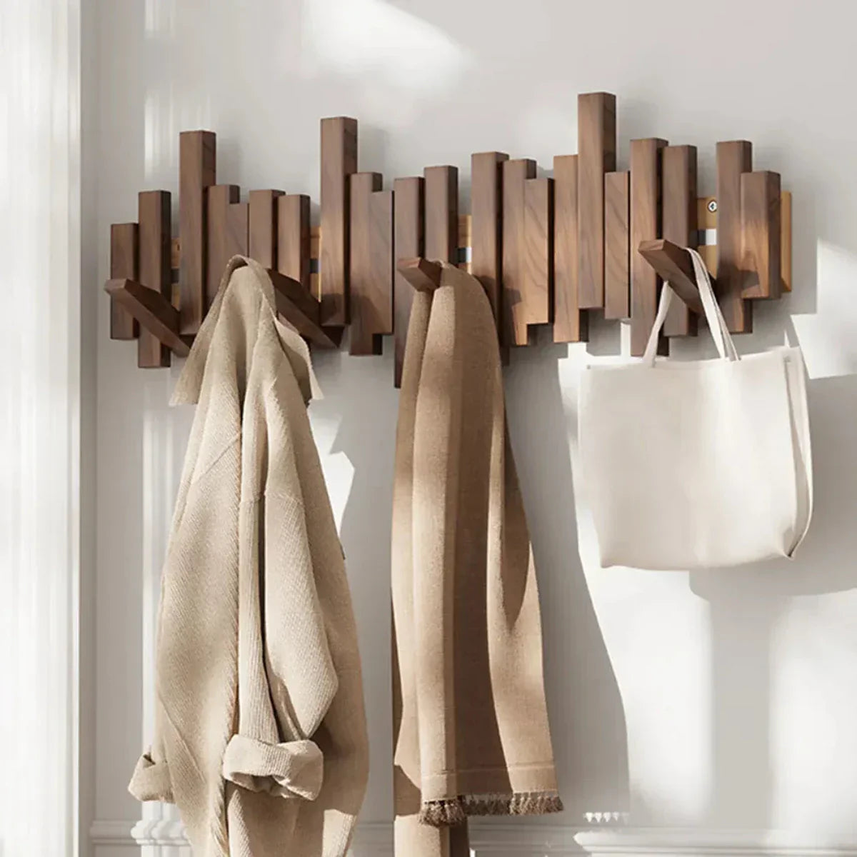 Woodharmonie – Houten Wandkapstok met Elegant Design