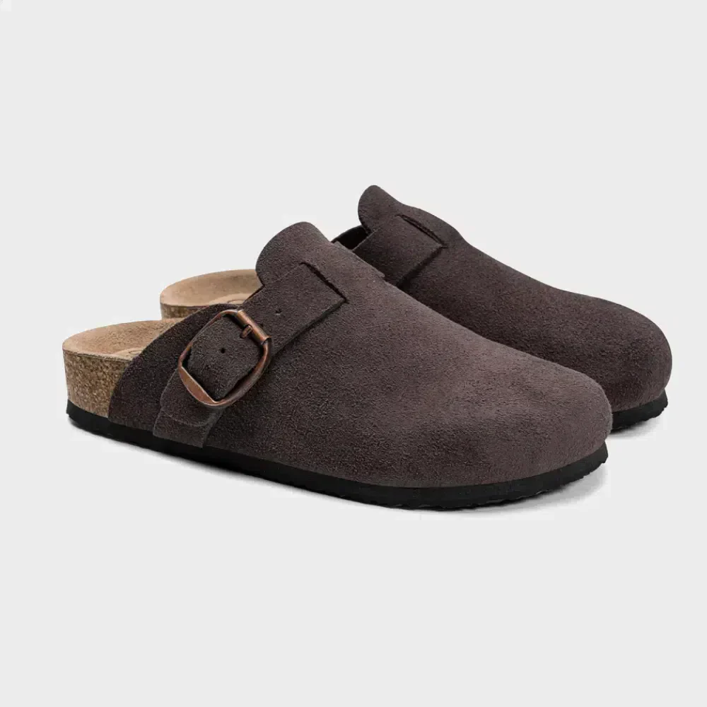 Zoccoli unisex Birkenstock Boston in pelle scamosciata comodi 