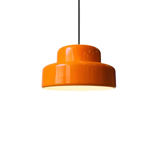 Lunora – Retro oranje hanglamp voor moderne plafondverlichting