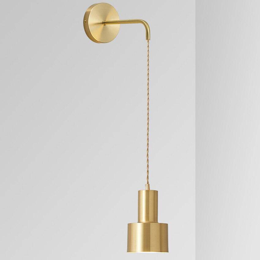 Luxelum - Gouden Wandlamp met Hangende Bol