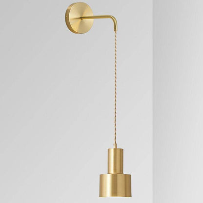 Luxelum - Gouden Wandlamp met Hangende Bol